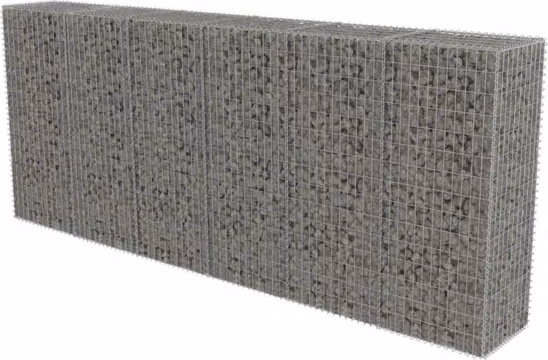 Gabbione con Copertura in Acciaio Zincato 300x50x150 cm