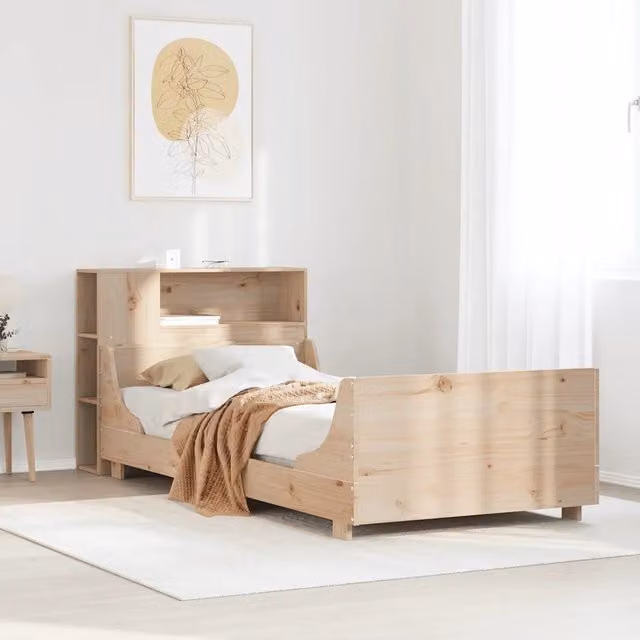 Giroletto senza Materasso 75x190 cm in Legno Massello di Pino 3323791