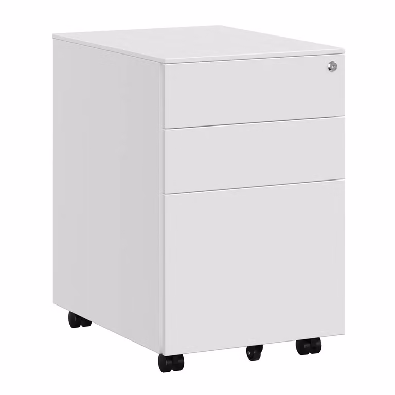 Cassettiera per Documenti Nera, Bianco