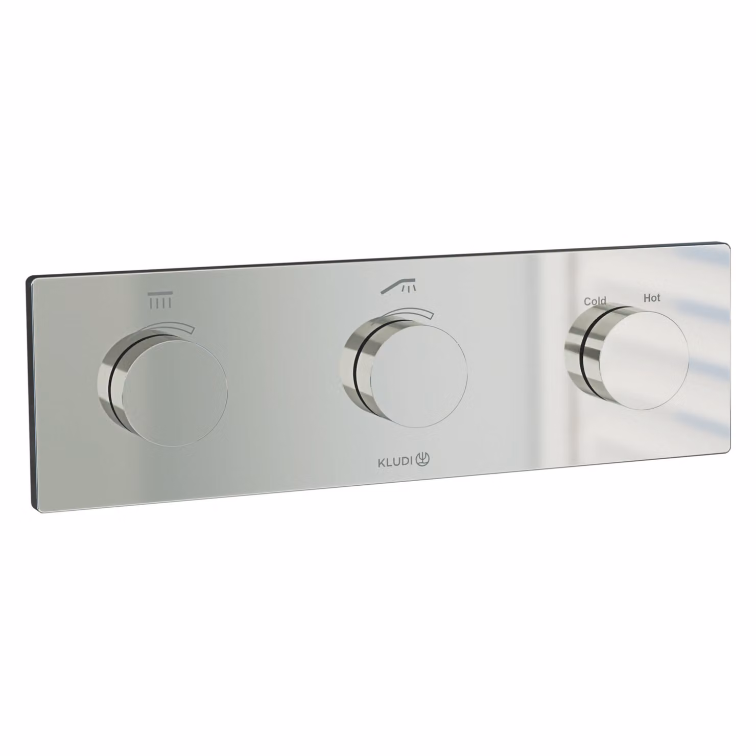 KLUDI TRONIC / PUSHTRONIC thermostat électronique encastré, Set d'encastrement brut avec set de finition, HotStop, 3830005-00, 3830005-00