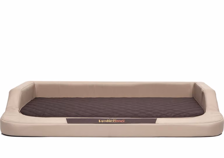 Cuscino per cani Cesto per cani Divano per cani Ortopedico per cani da compagnia Lavabile - Medico Standard - 120 x 80 x 19 cm [taglia: XXL] - Beige con marrone