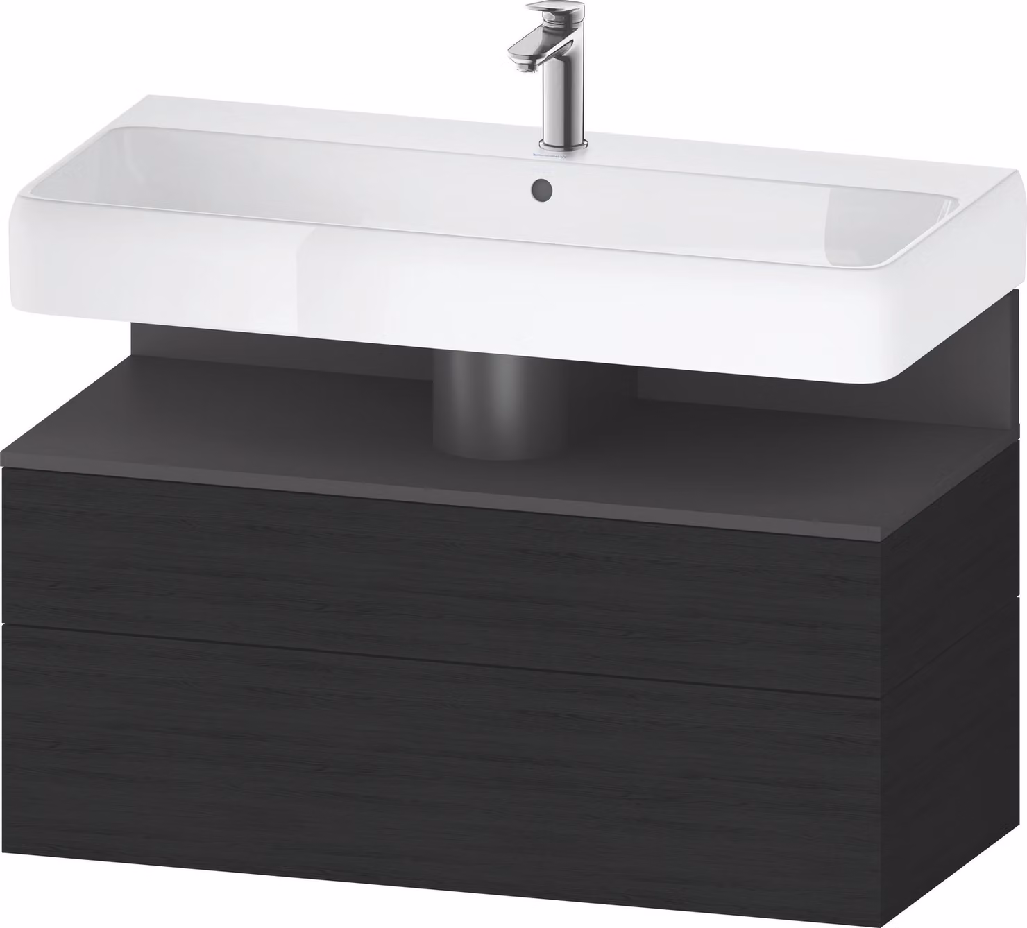 Duravit Collection One Meuble sous-lavabo, 1 tiroir et 1 tiroir, 990x470x590mm, niche graphite mat, QA4395049160010, QA4395049160010