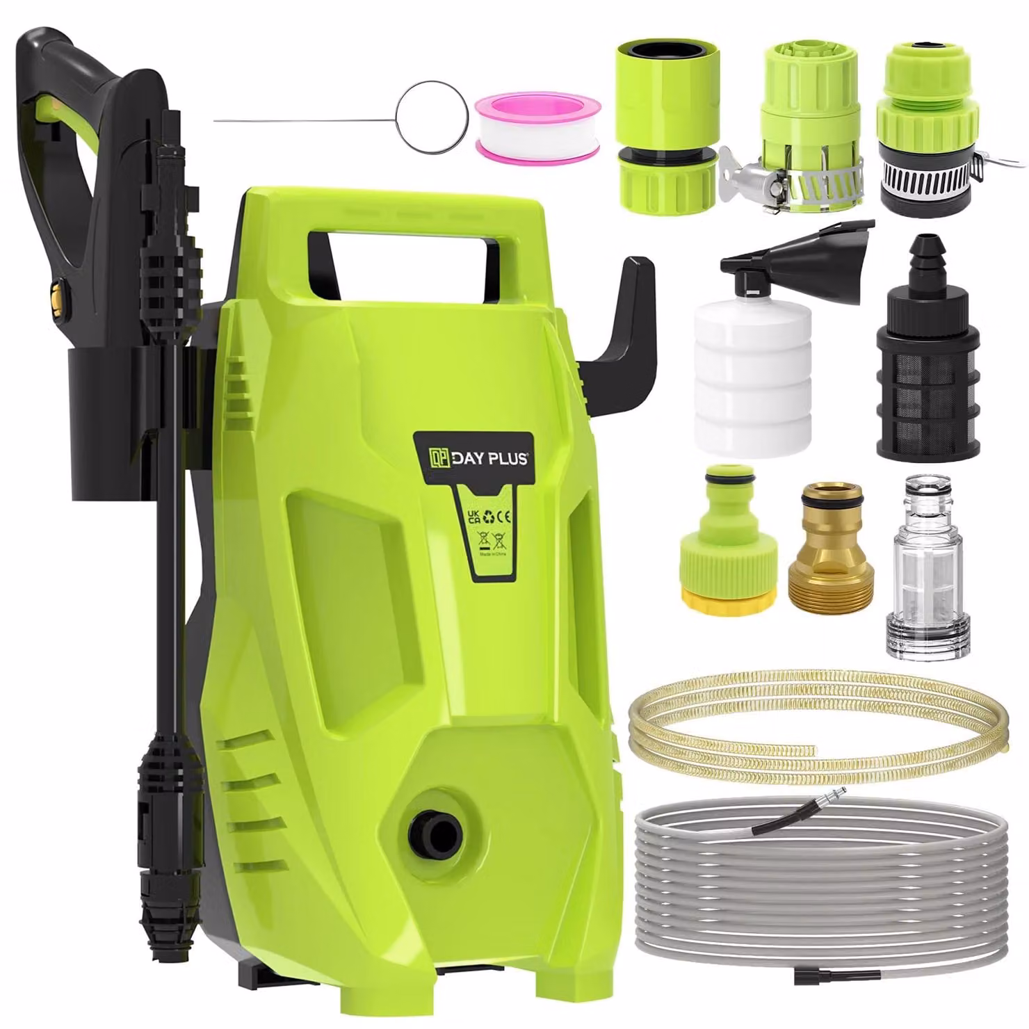 Idropulitrice elettrica 3-in-1 - 2200 W - 180 bar - 500 l/h - Ugello regolabile - Verde