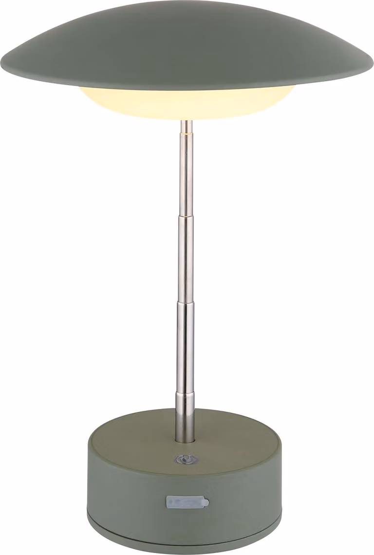Lampada da tavolo a batteria ricaricabile Touch Dimmer Lampada da tavolo dimmerabile Verde 58013B