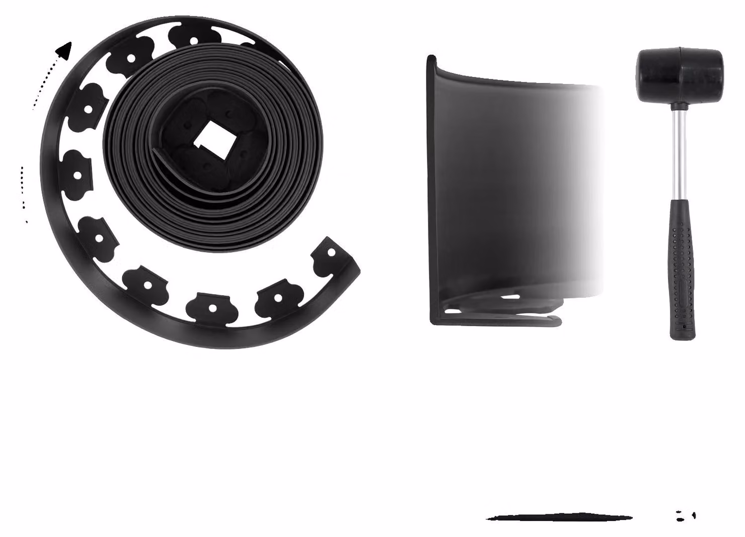 Bordo per giardino, design flessibile, resistente alle intemperie, 20,4 metri
