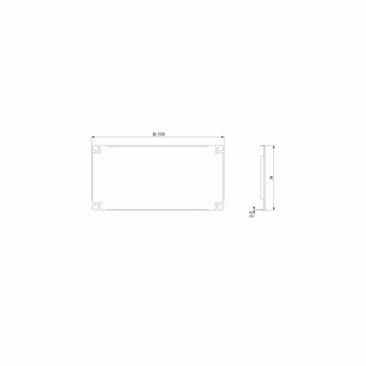 Guide di regolazione in profondità Schneider Electric NSYSDCR250 (confezione da 4)