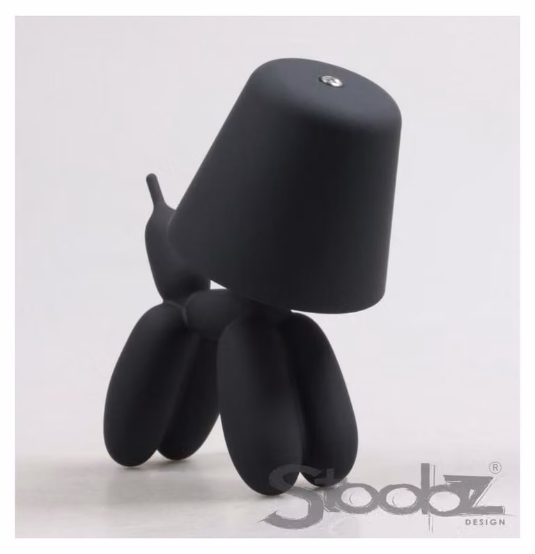 Lampada da tavolo a LED "Ballon" con cane, 16 x 10 x 18 cm