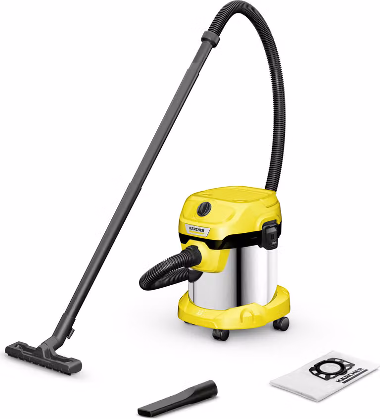 Karcher Kärcher WD 2 Plus S V-15/4/18 Aspiratore a tamburo 15 L Dry&wet 1000 W Sacchetto per la polvere