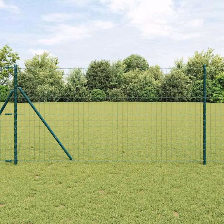 Maison Exclusive - Recinzione con Posto Verde 1,2 x 10 m Acciaio