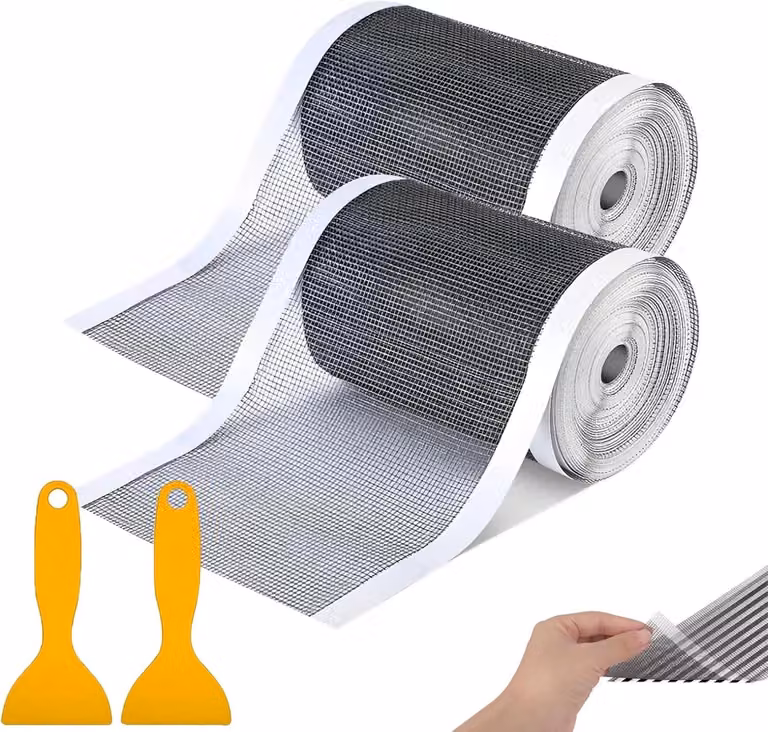 Retino per scarichi - 12 cm x 4 m. Griglie per scarichi doccia - 2 pezzi. Nastro adesivo per griglie di scarico doccia (usa e getta). Filtro per scarico autoadesivo