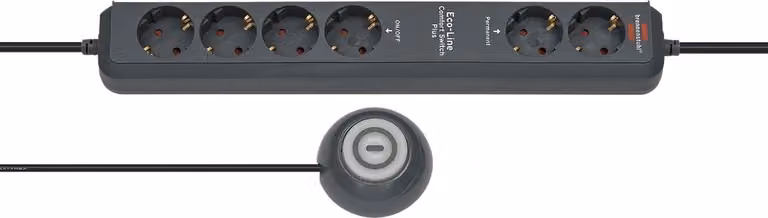 Brennenstuhl 1159560516 Brennenstuhl ECO-Line Comfort Switch Plus 6-gang