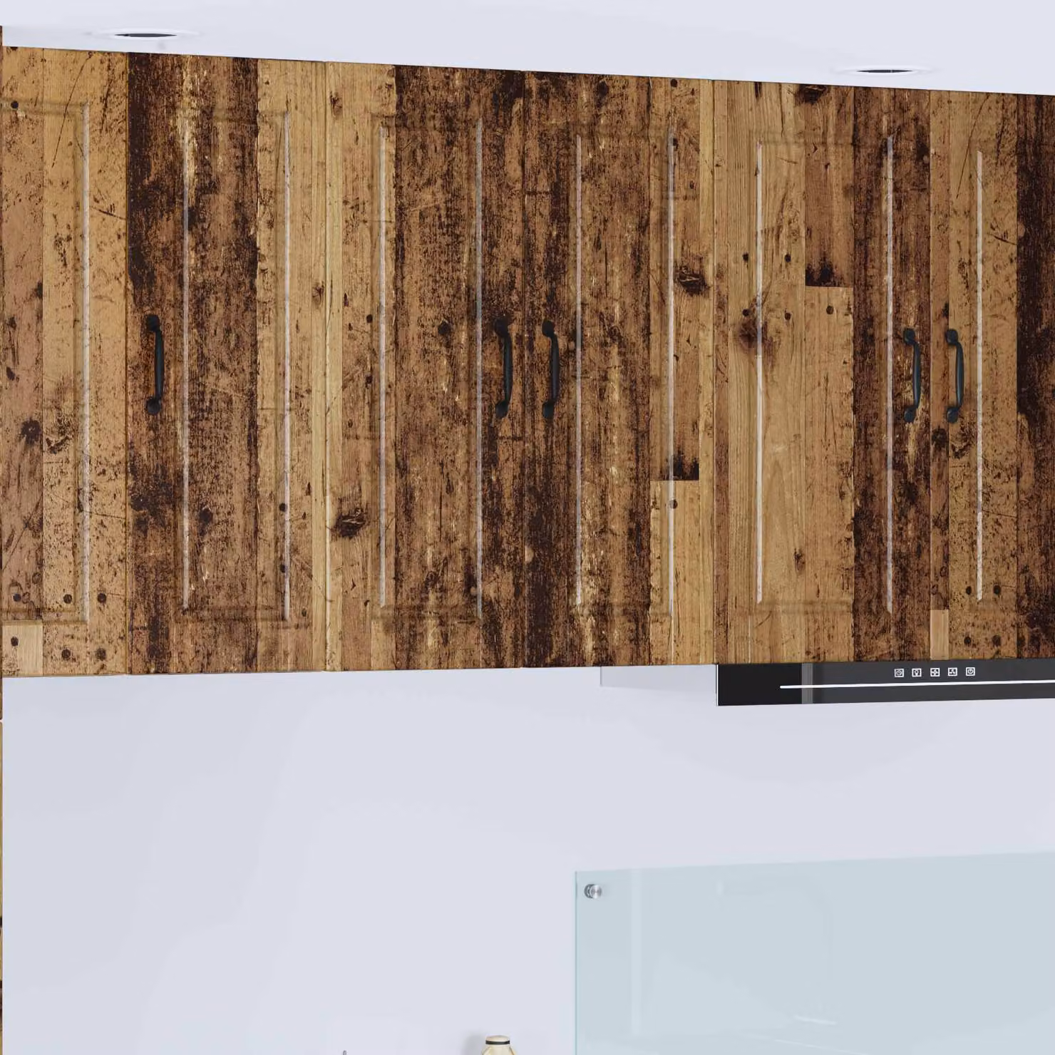 Armadietto a muro vidaXL PORTO in legno marrone con ante a battente per cucina L: 60 cm, P: 31 cm, H: 80 cm