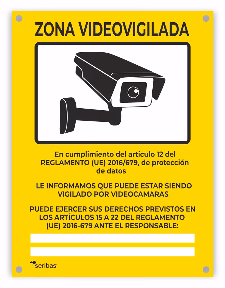 Segnaletica per videosorveglianza, cartello di videosorveglianza, cartello di allarme, telecamera di sicurezza, confezione da 20