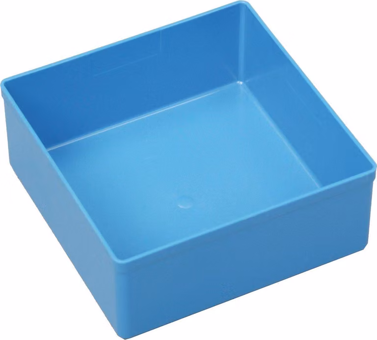 Scatola per inserti blu 108x108x45 mm