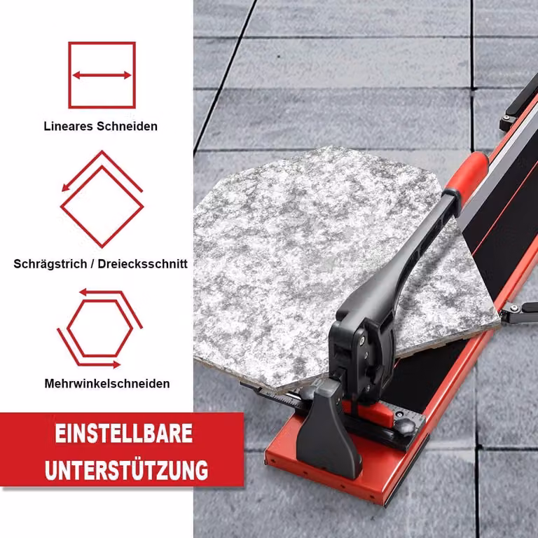 Tagliapiastrelle manuale, 120 cm, angolo regolabile 0-60