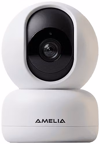 Videocamera di sorveglianza da interno Bravo Amelia Tuya bianca con connettività WiFi, visione notturna e microfono integrato