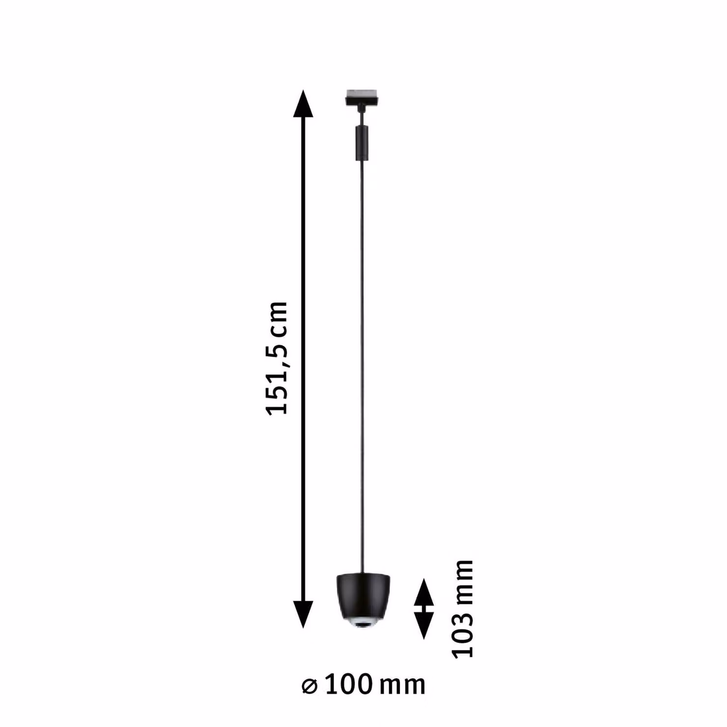 Paulmann URail Smart Lampada a sospensione su binario LED Tyros nera CCTRGB Tyros, dimmerabile, Nero, Soggiorno / Sala da pranzo, Plastica, Moderno
