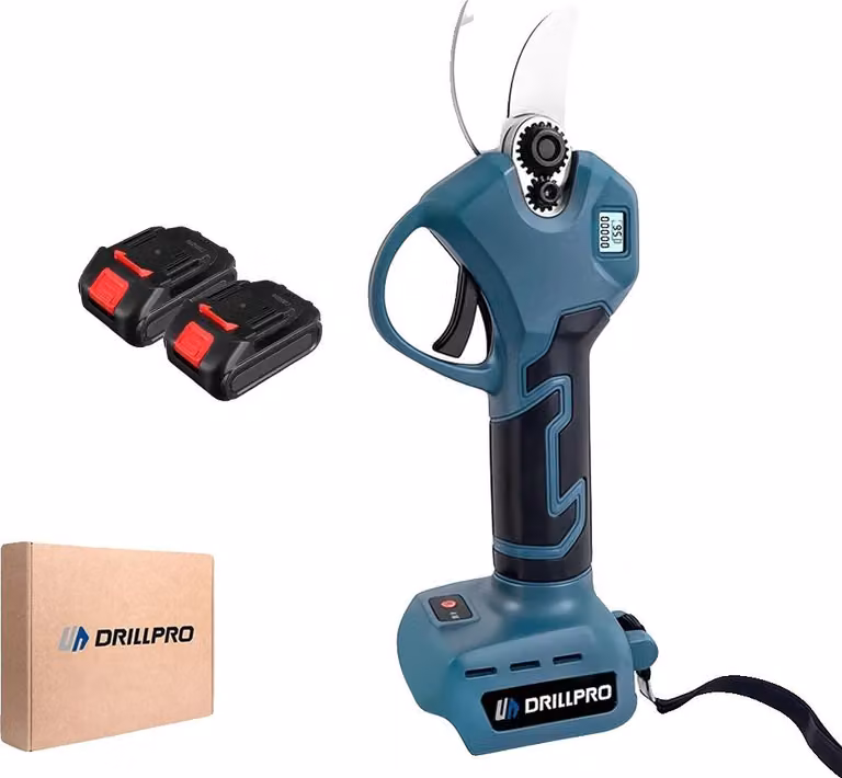 Potatore elettrico, motore brushless, lama in acciaio ad alta lega, 2 batterie, EU