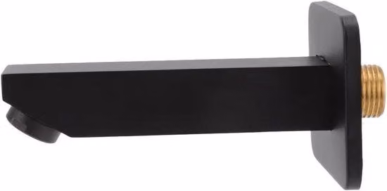 Scarico per lavabo a parete G1/2 - Scarico per vasca da bagno nero con uscita dell'acqua nascosta per bagni e hotel