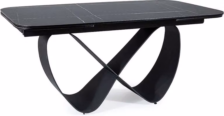 Tavolo pieghevole INFINITY CERAMIC 160(240)x95 nero