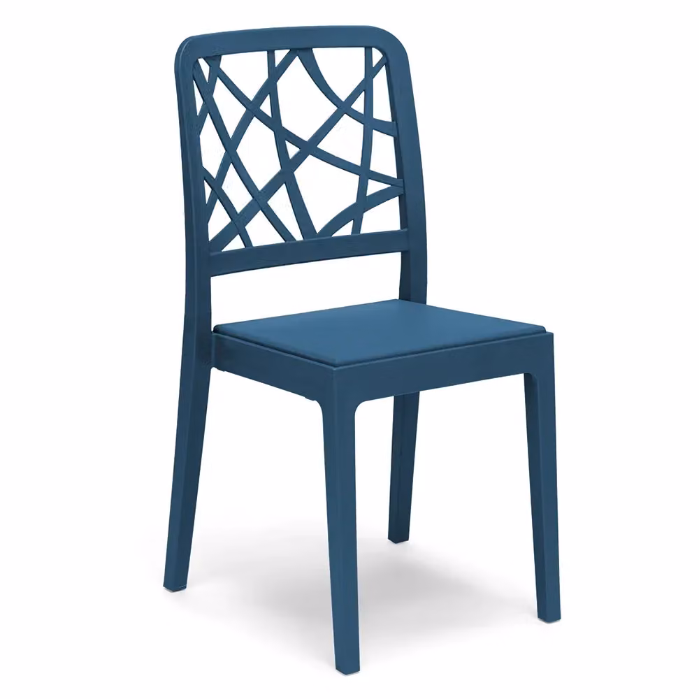 Set di 2 sedie in polipropilene PENELOPE Redokasa colore Petrolio opaco, design moderno e impilabile per cucina, giardino o sala da pranzo – 2