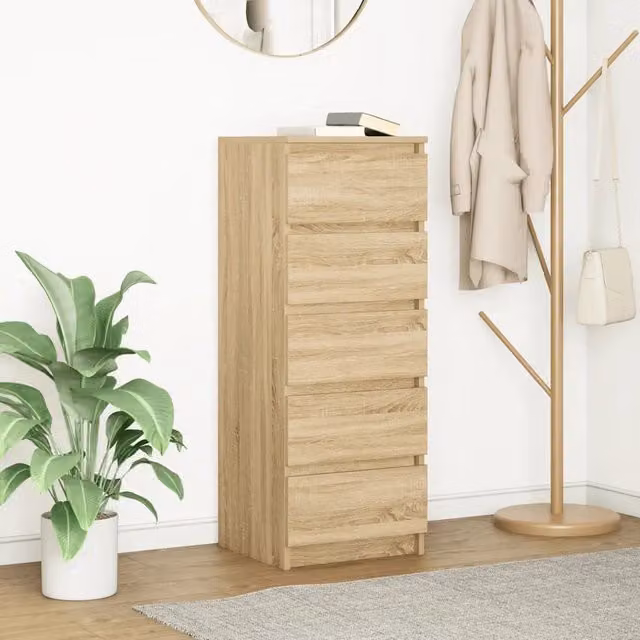 Credenza con Cassetti-Buffet-Armadio da cucina Rovere Sonoma 37,5x35x99 cm in Truciolato