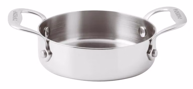 Tegamino Serie 12200 3-Ply in trimetallo con un manico per induzione, diam.12cm, 2 pezzi