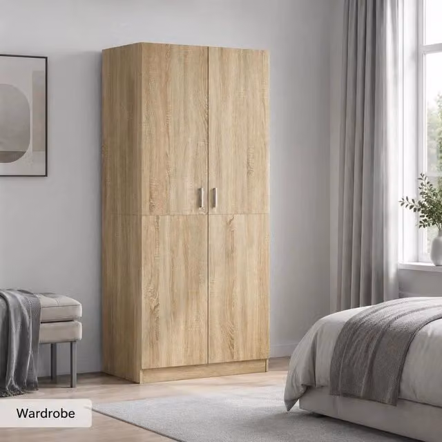 Wardrobe Sonoma Oak 80x52x180 Cm Wood-based Material