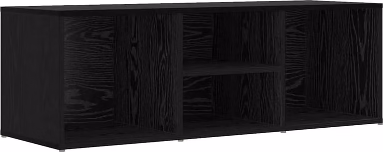 Panca per scarpe Rovere Nero 102 x 35 x 35 cm Legno multistrato
