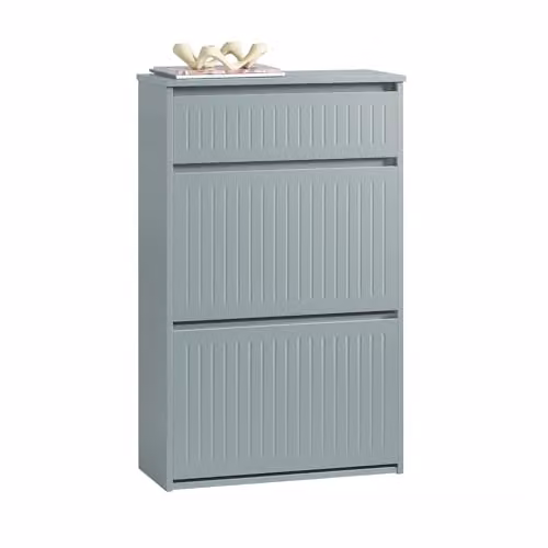 SoBuy Scarpiera salvaspazio slim con 2 ribalte 61x25x100cm per ingresso