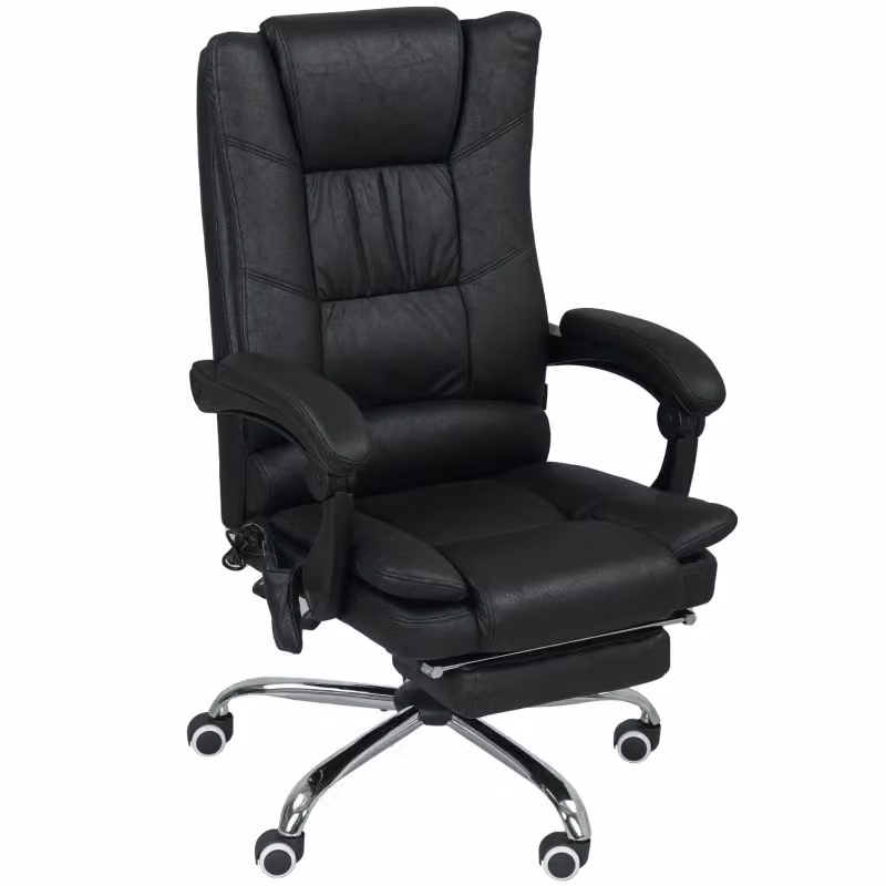 Poltrona da ufficio executive moderna nera con braccioli e ruote L/P/H: 64 x 70 x 110-118 cm – 2