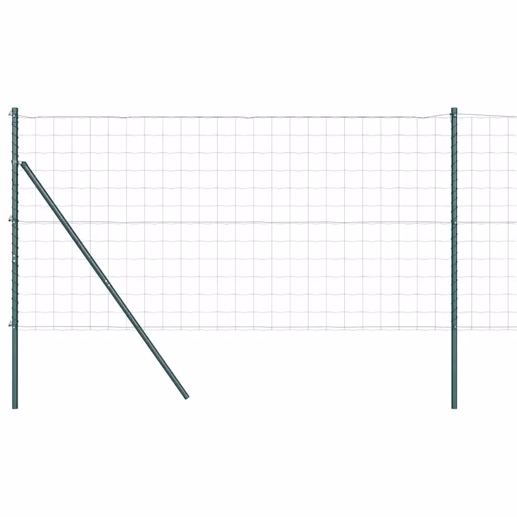 Recinzione con Posto Verde vidaXL in Acciaio Verde 1 x 25 m – 2