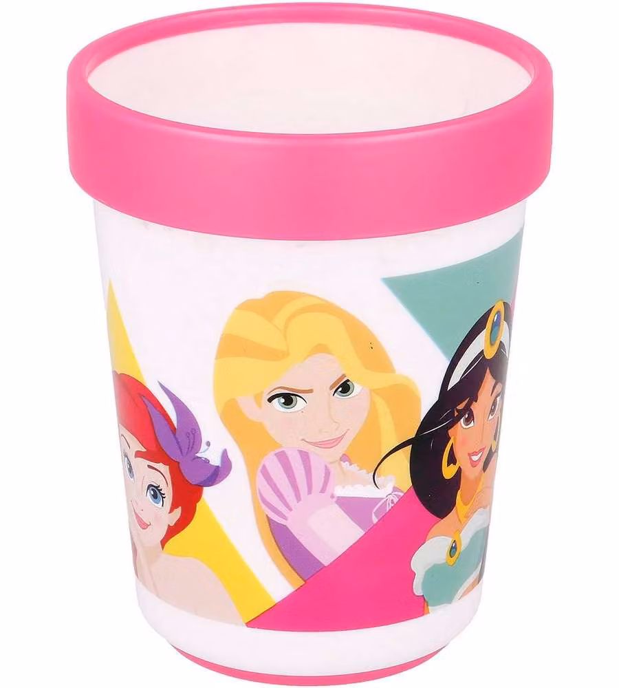 Bicchiere per bambine in plastica Principesse 260 ml