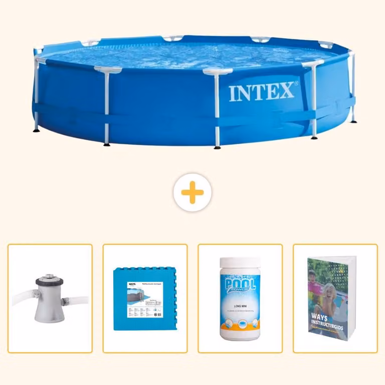 Piscina autoportante rettangolare - 305x76 cm - 5 pezzi - SCB130
