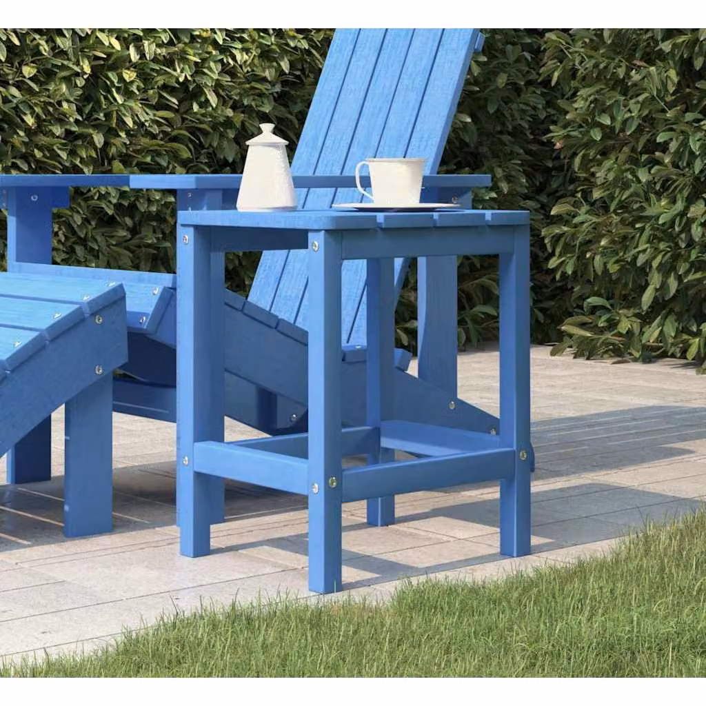 vidaXL Tavolo da Giardino Adirondack Blu, L/P/H: 38 x 38 x 46 cm