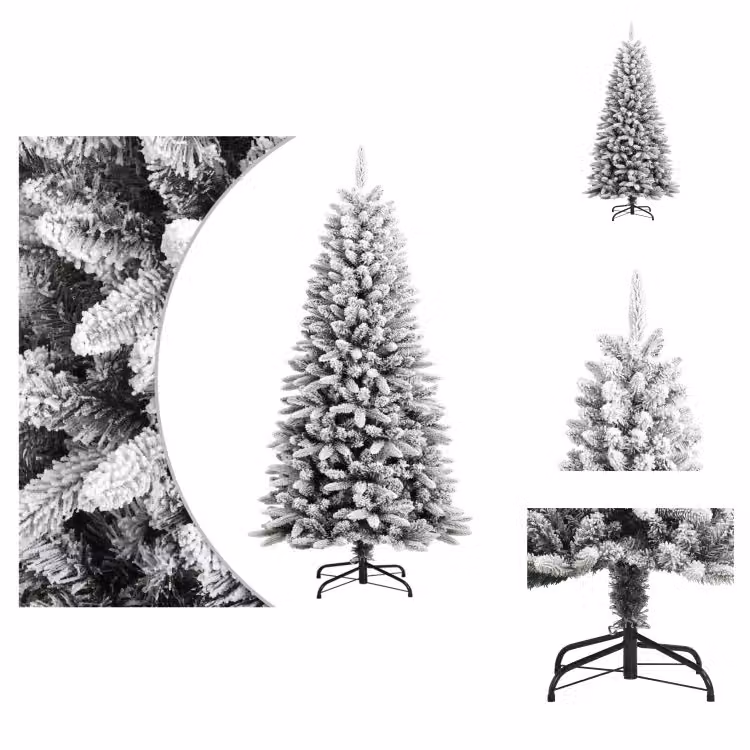 vidaXL Albero di Natale artificiale con neve 120 cm PVC&PE - Alberi di Natale