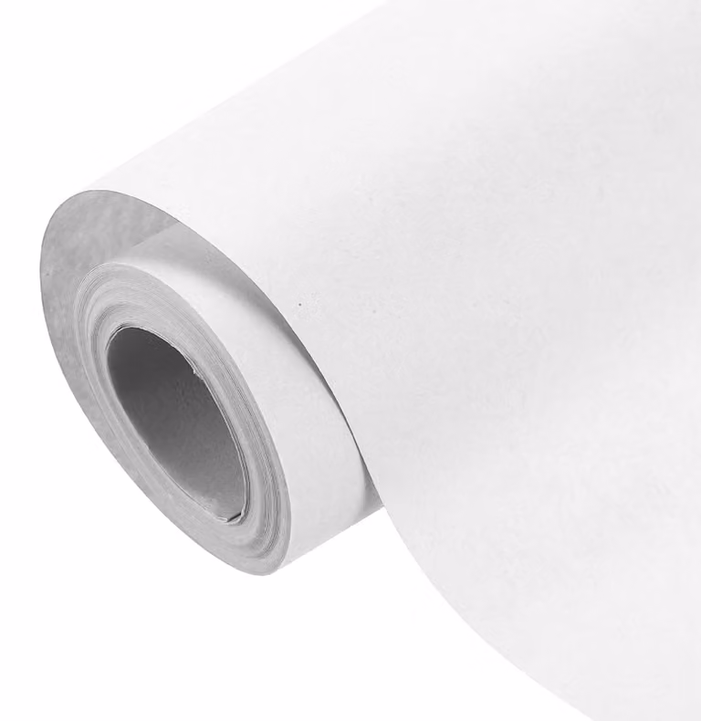Carta kraft, 10 metri x 30 cm, bianca, 178 g/m², resistente