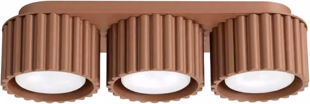Plafoniera AURA 3 moka Gx53