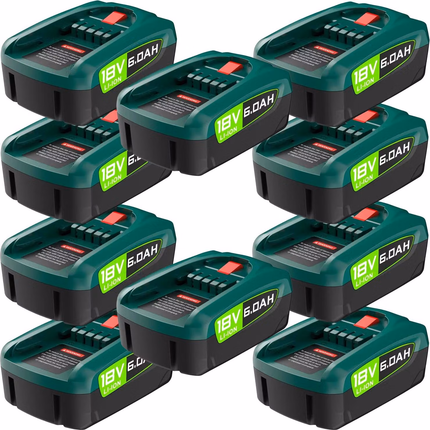 Batteria di ricambio PBA 18V - Batteria agli ioni di litio - 18 V - ≥3500 mAh - Ricaricabile - Solo batteria - Arancione