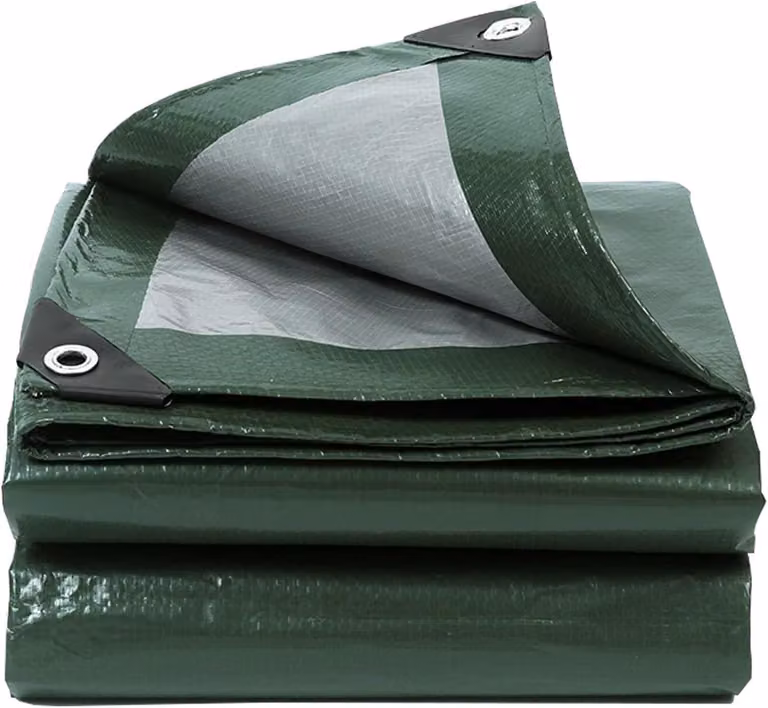 Telo protettivo impermeabile, 1,5x2 metri, 130 g/m², con occhielli, per giardino e campeggio