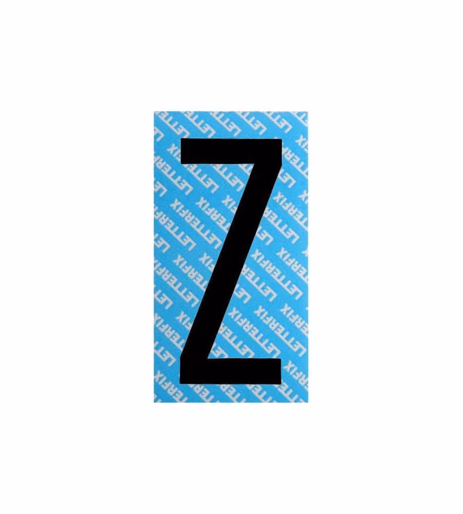 Lettera Adesivo Nero Serie T80 Z Letterfix