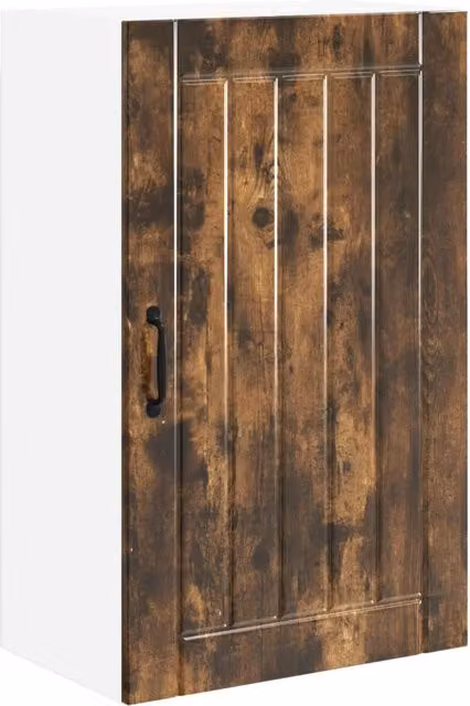 Armadio da cucina rettangolare moderno con pratico spazio di archiviazione 50 x 31 x 80 cm in legno multistrato rovere fumo 02_0054057