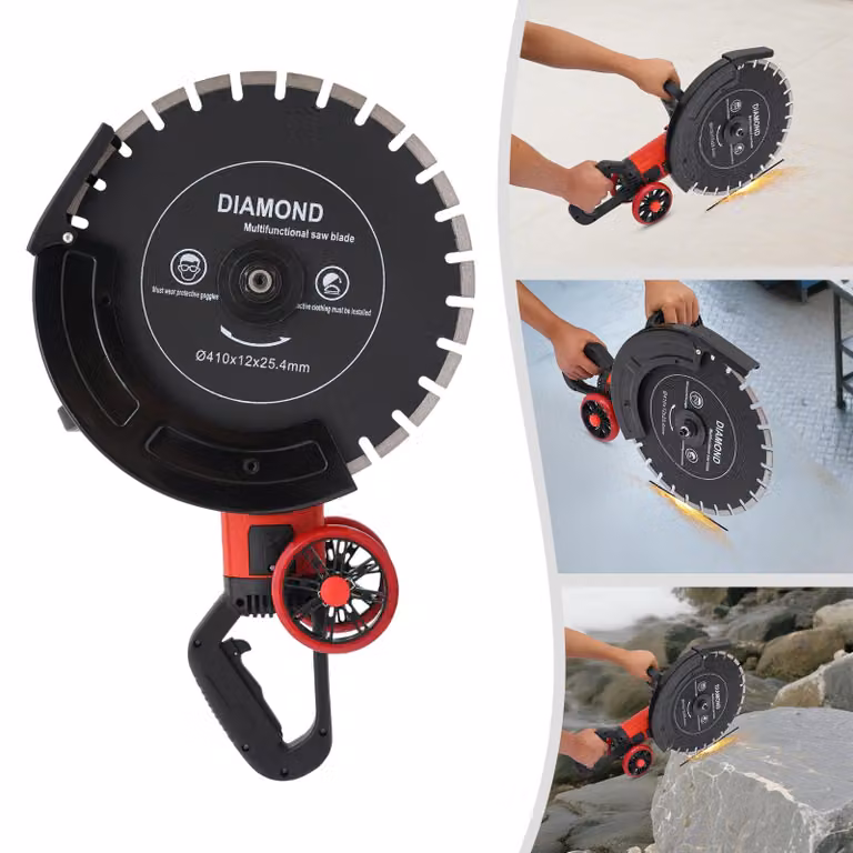Troncatrice elettrica per cemento da 4000 W - lama da 16 pollici - per cemento e mattoni