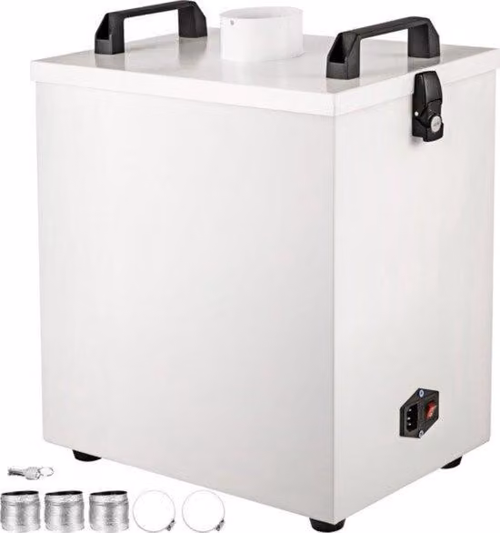 Purificatore d'aria - 80 W - 180 m³/h - Funzionamento automatico - Taglio laser CNC