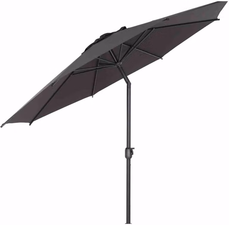 SIENA GARDEN Isa ombrellone a palo centrale antracite/antracite 300 cm L30537
