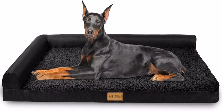 Cuccia ortopedica per cani, cuscino a forma di L, dimensioni 142 x 101 cm, impermeabile, adatta per cani di grossa taglia