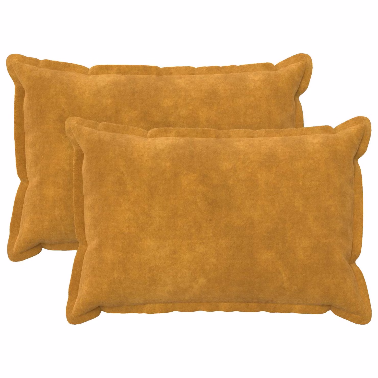 vidaXL Cuscino con cuscino HOUTEN 2 pz Giallo Fleece in microfibra