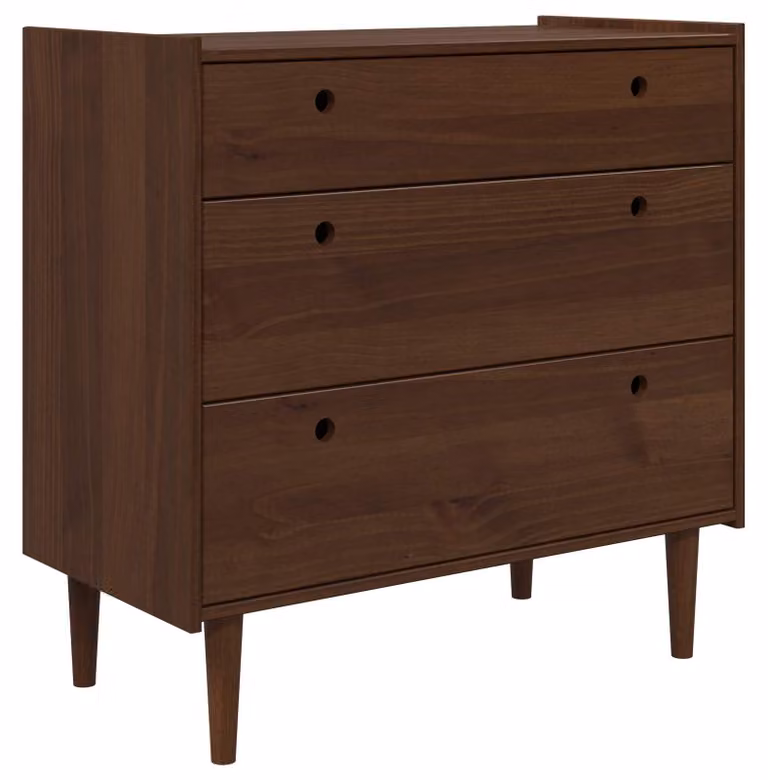 Comodino BILBAO, colore marrone scuro, dimensioni 90 x 45 x 89 cm