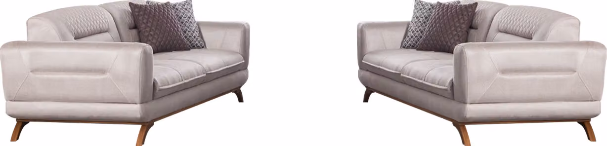 Luxus Komplett 2 tlg Wohnzimmer Sofagarnitur 3+3 Sitzer Polster Möbel