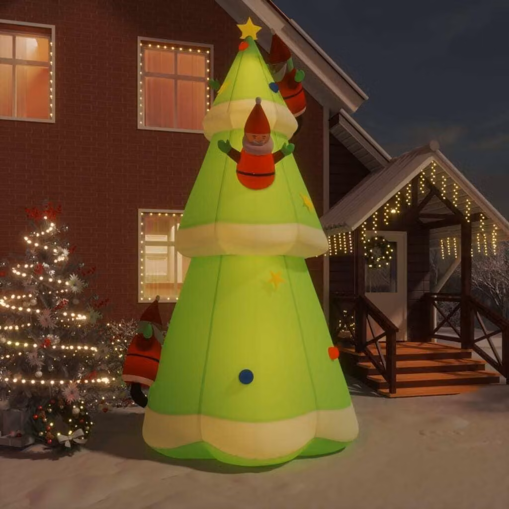 The Living Store Albero di Natale gonfiabile con LED 500 cm